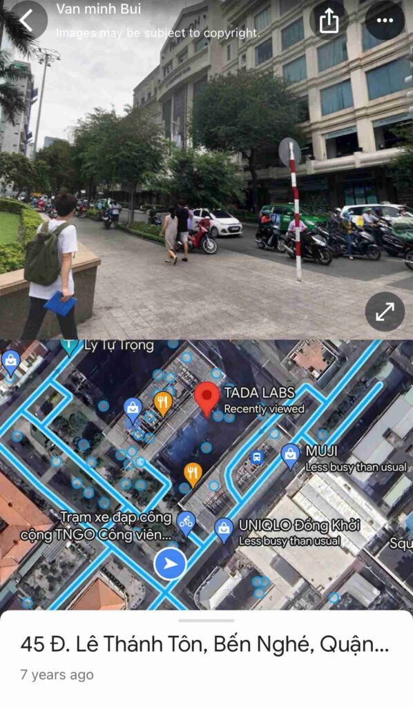 Chế độ xem Street View trên Google Maps